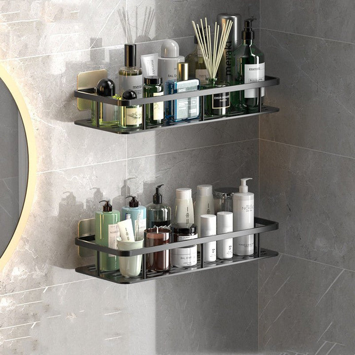 Bathroom shelves (no drilling)