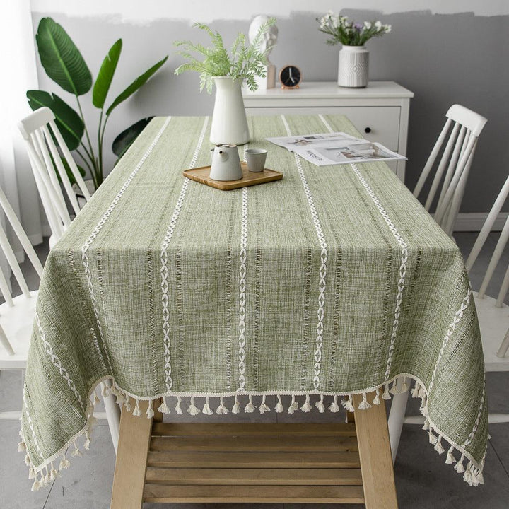 Batillo Linen Tablecloth | Tablecloth, Indoor &amp; Outdoor
