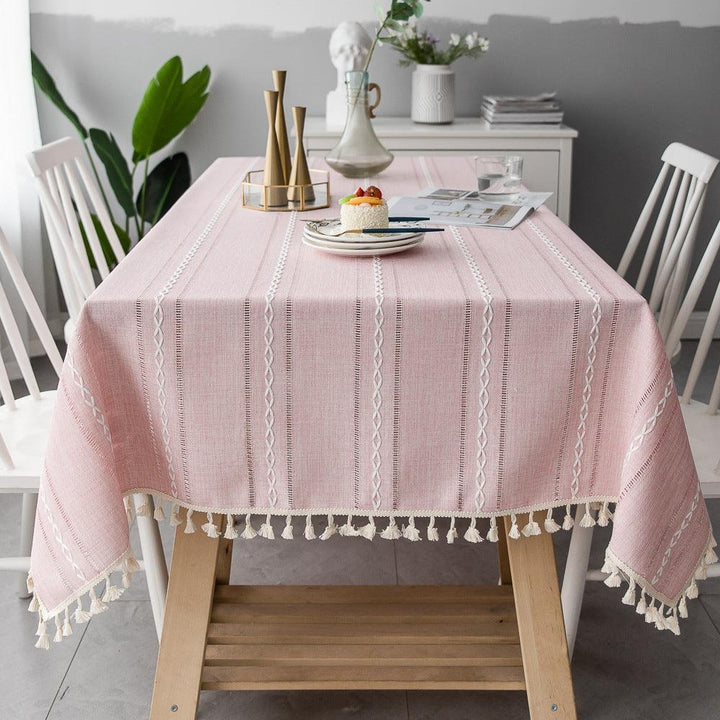 Batillo Linen Tablecloth | Tablecloth, Indoor &amp; Outdoor
