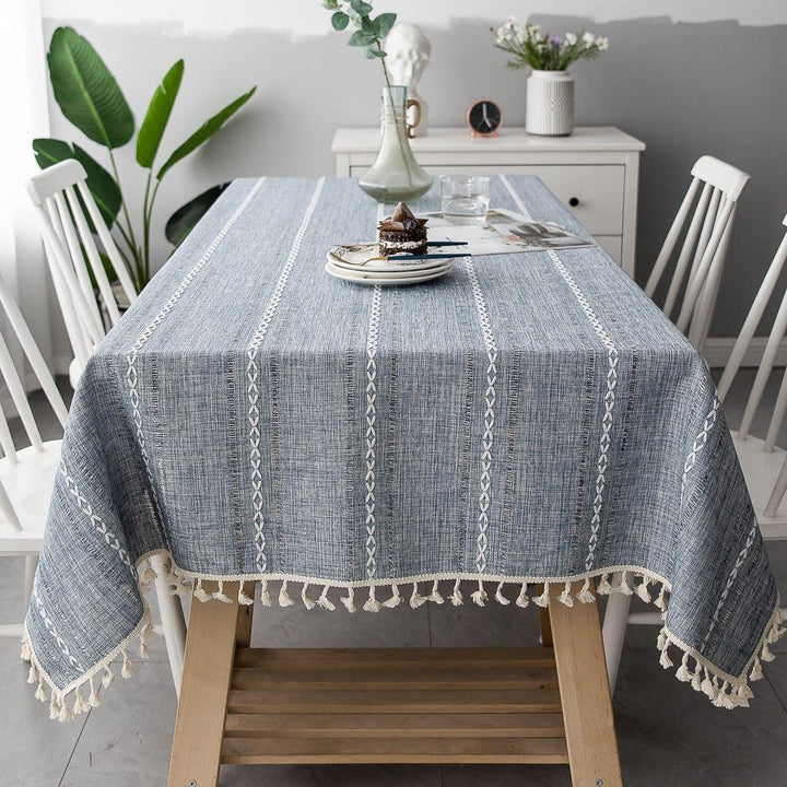 Batillo Linen Tablecloth | Tablecloth, Indoor &amp; Outdoor