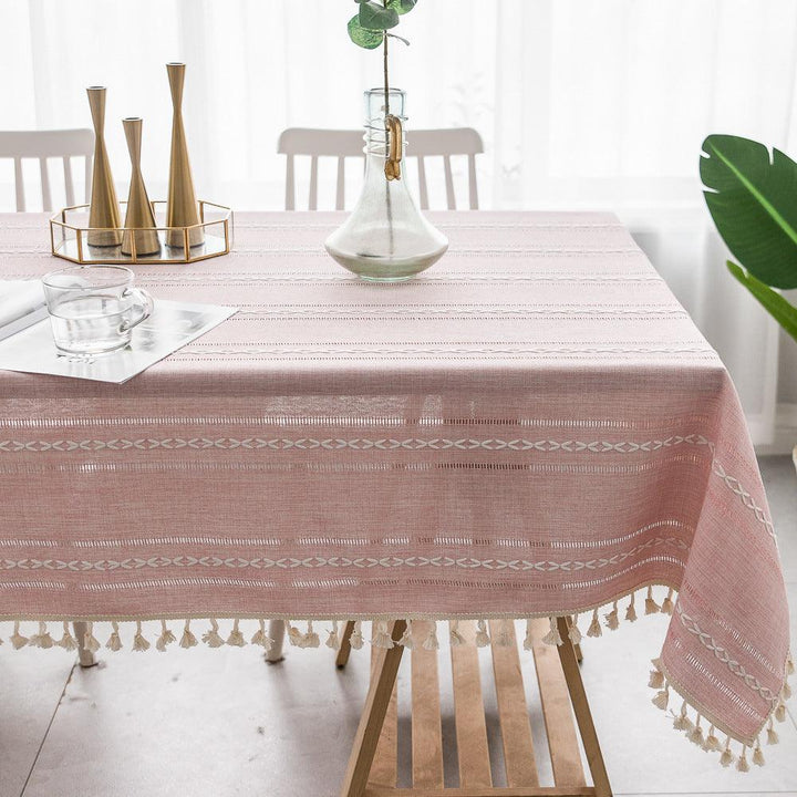 Batillo Linen Tablecloth | Tablecloth, Indoor &amp; Outdoor