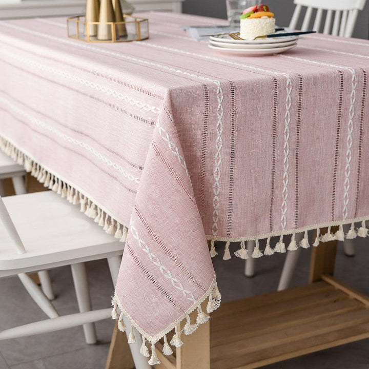 Batillo Linen Tablecloth | Tablecloth, Indoor &amp; Outdoor