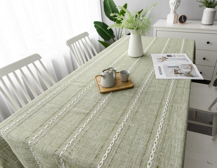 Batillo Linen Tablecloth | Tablecloth, Indoor &amp; Outdoor
