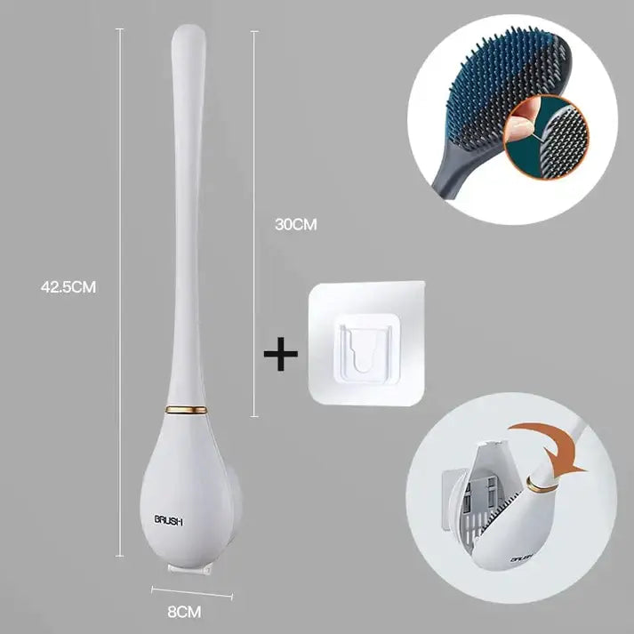 Elegant and hygienic toilet brush made of silicone - SmartBrush