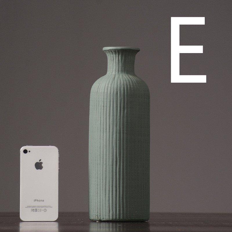 Brown Beige grey Ceramic Flower Vase Pot │ Home Decoration Item