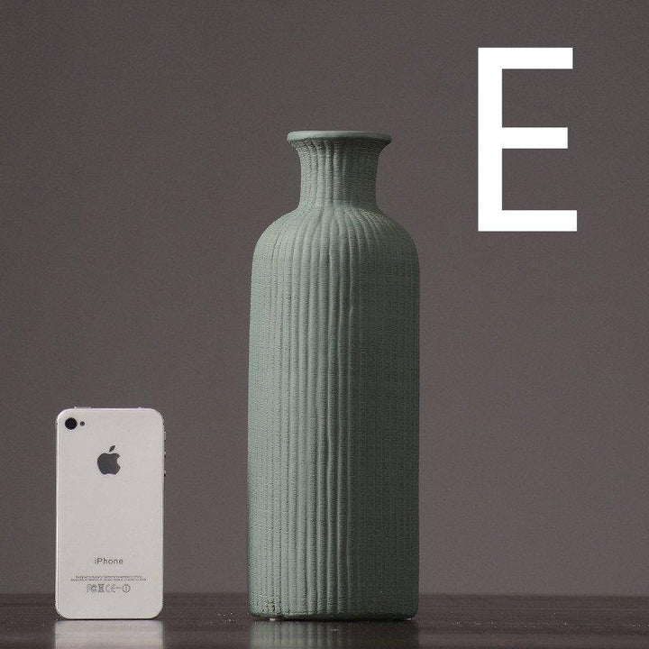 Brown Beige grey Ceramic Flower Vase Pot │ Home Decoration Item