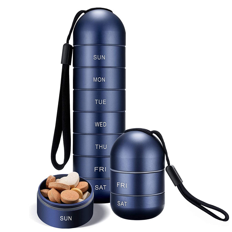 7-Day Portable Pill Organizer for Travel