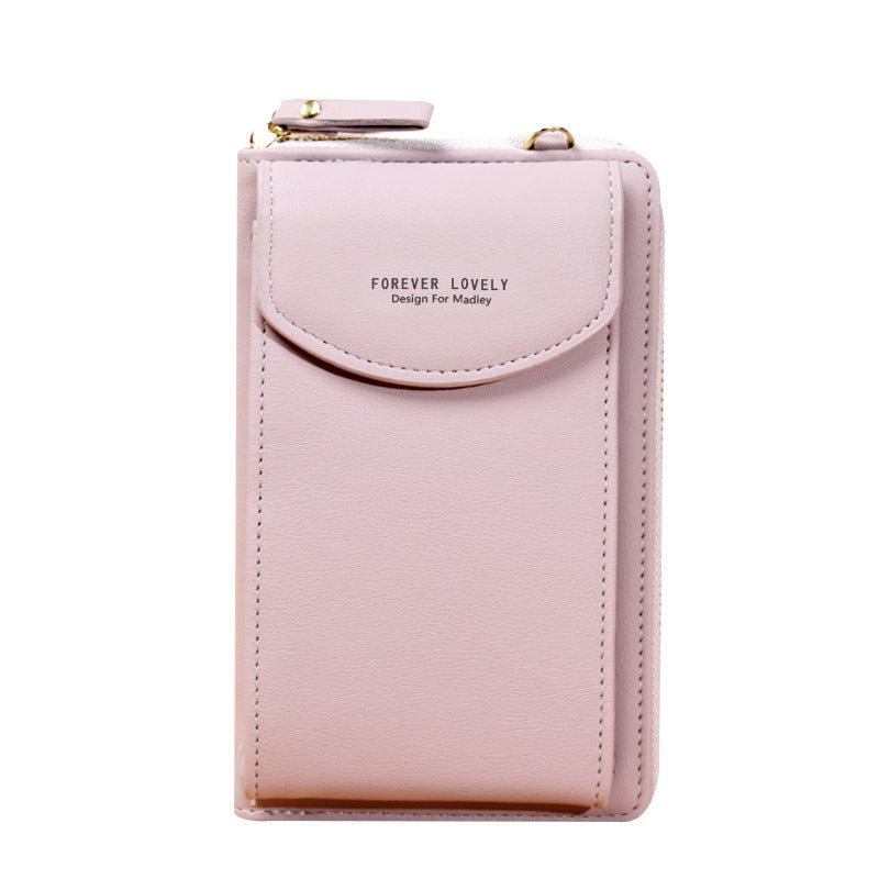 First-class phone case/shoulder bag with zipper |