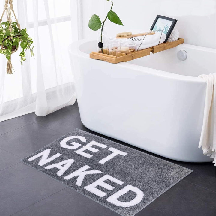 Get Naked Bath Mat – Soft tufted bathroom rug