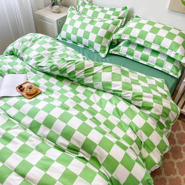 Checked Bedding Set
