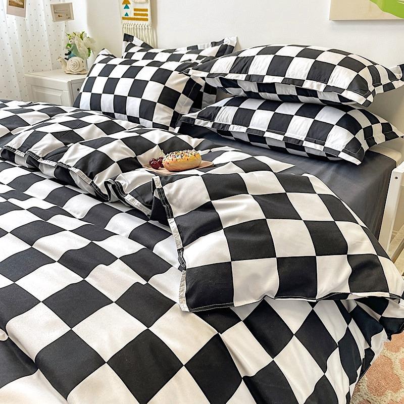 Checked Bedding Set