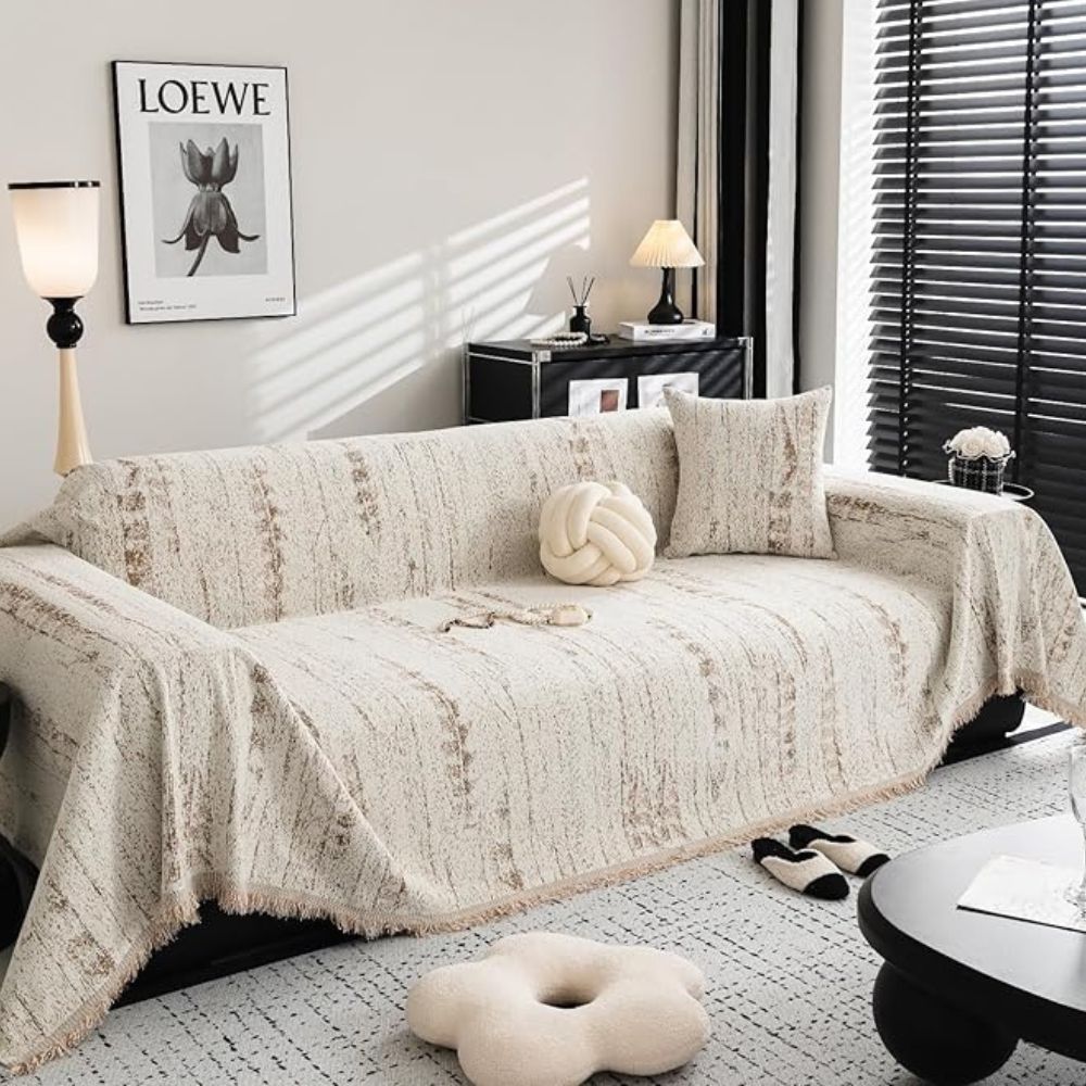 CHENILUX – Elegant Chenille Sofa Cover for Protection &amp; Style
