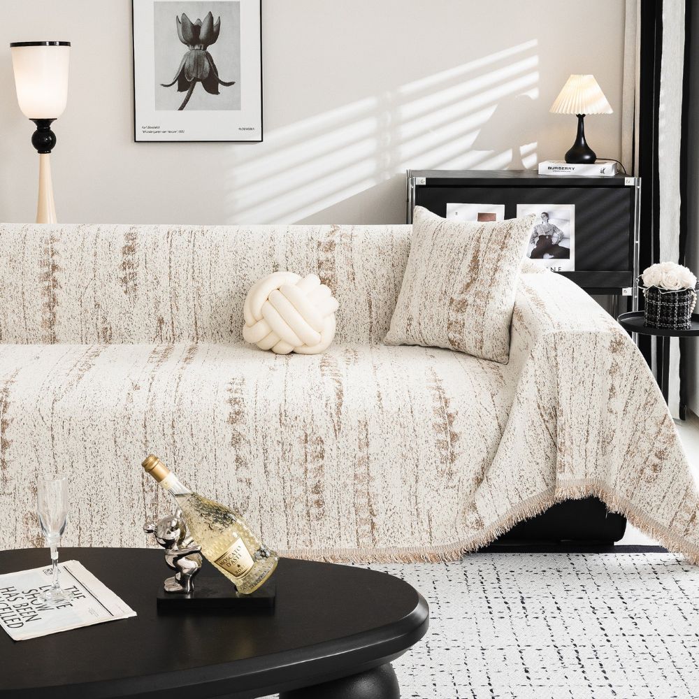 CHENILUX – Elegant Chenille Sofa Cover for Protection &amp; Style