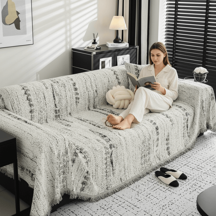 CHENILUX – Elegant Chenille Sofa Cover for Protection &amp; Style