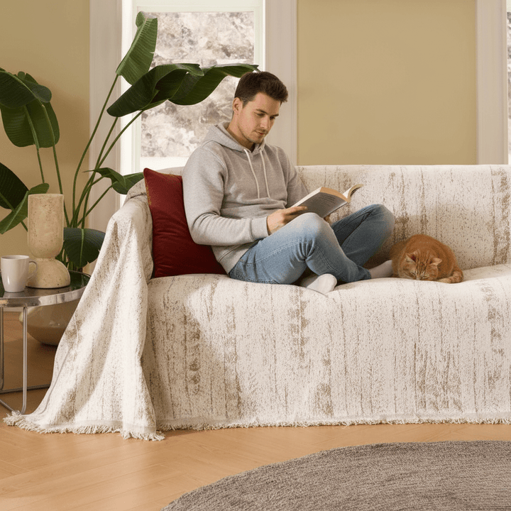 CHENILUX – Elegant Chenille Sofa Cover for Protection &amp; Style