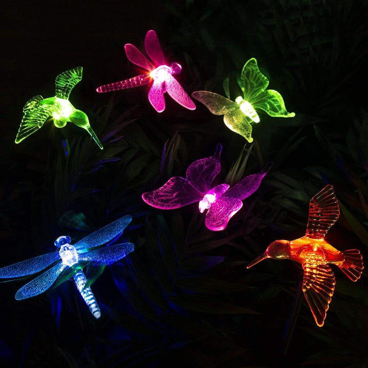 Solar-LED-Garden Lights "colourful Flies"