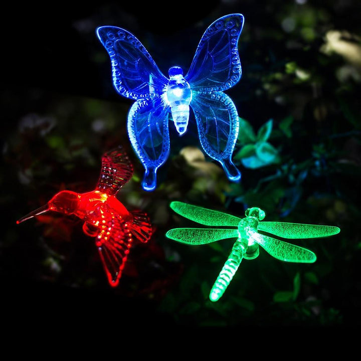 Solar-LED-Garden Lights "colourful Flies"