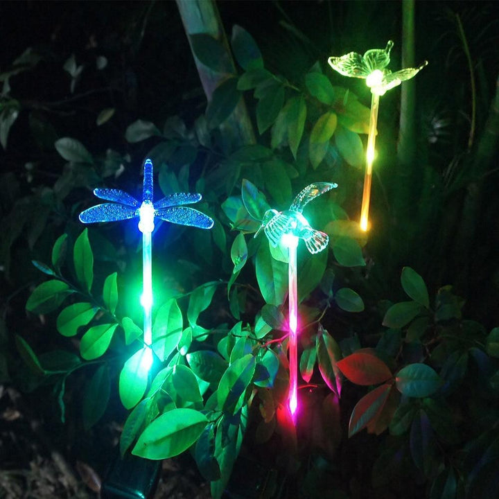Solar-LED-Garden Lights "colourful Flies"