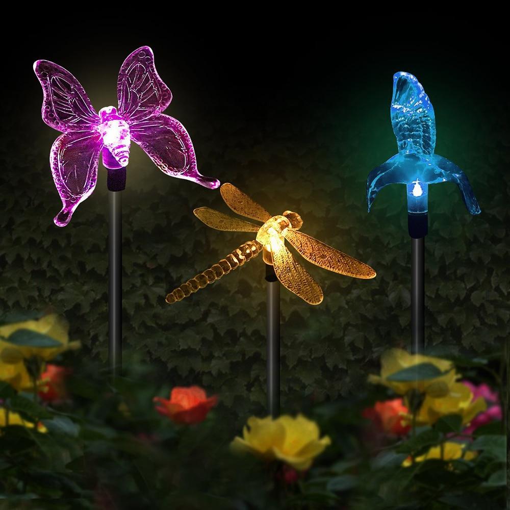 Solar-LED-Garden Lights "colourful Flies"
