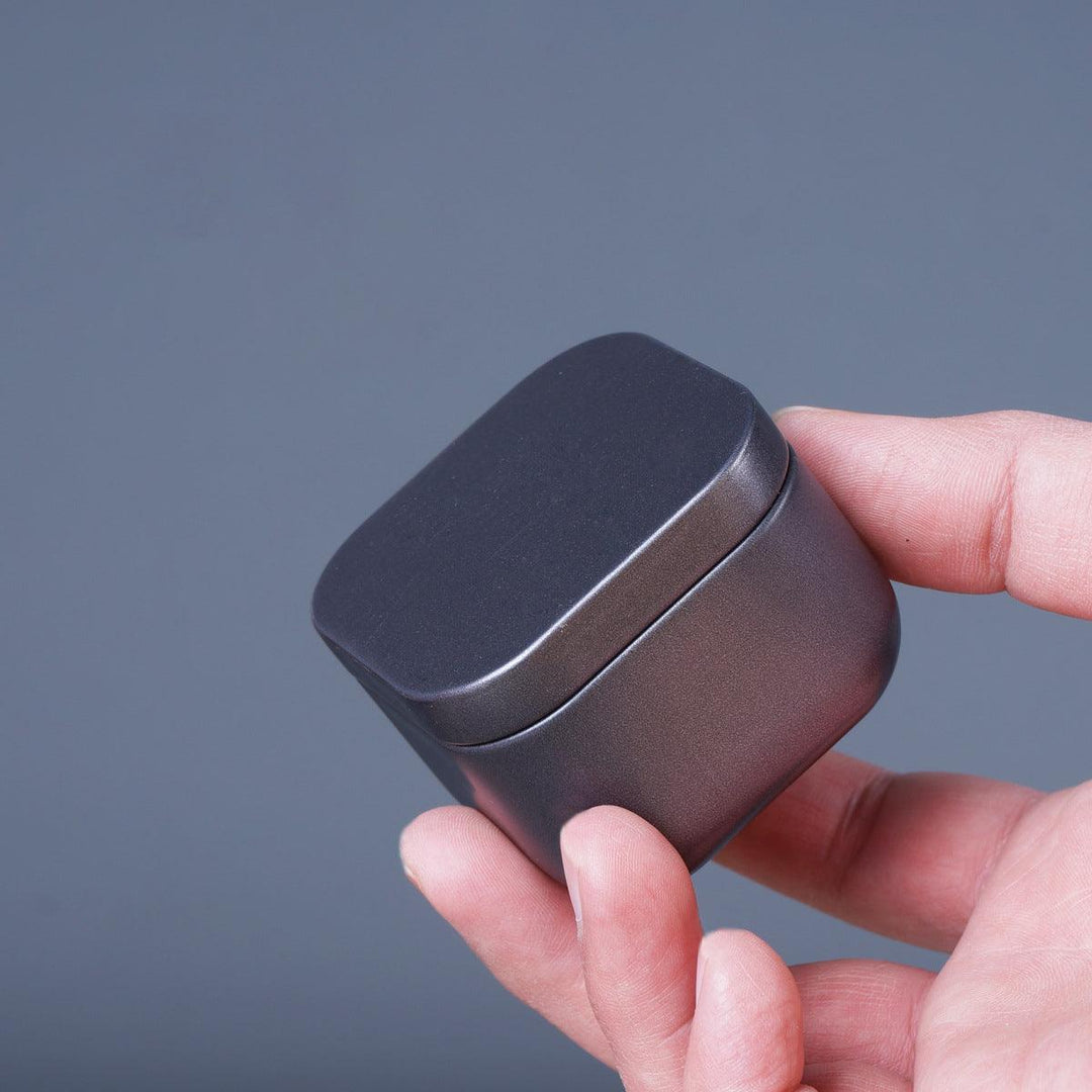 colourful storage box | Small metal tea, candy, pill container