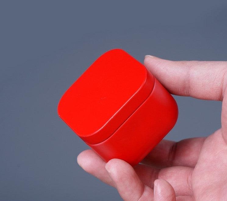 colourful storage box | Small metal tea, candy, pill container