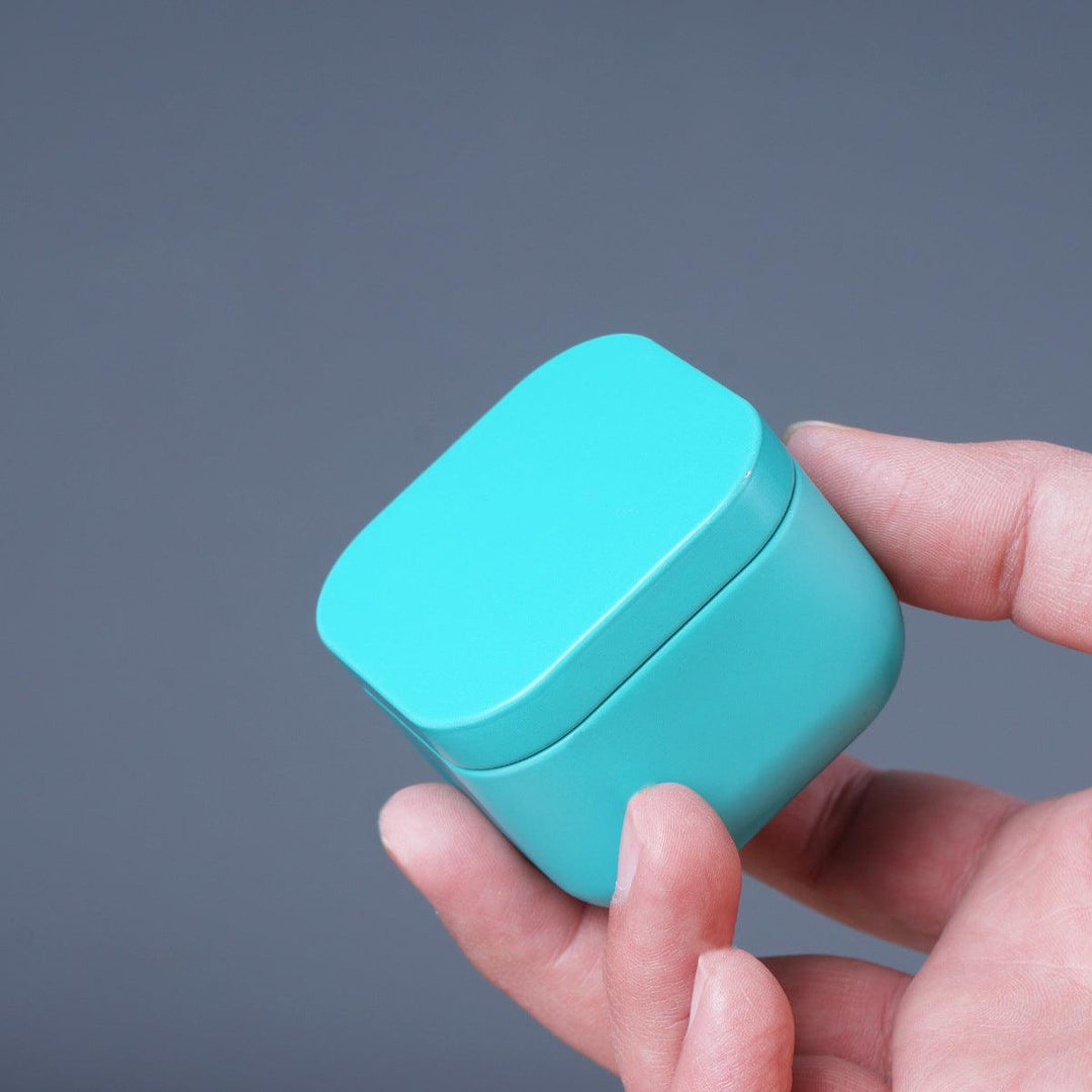 colourful storage box | Small metal tea, candy, pill container