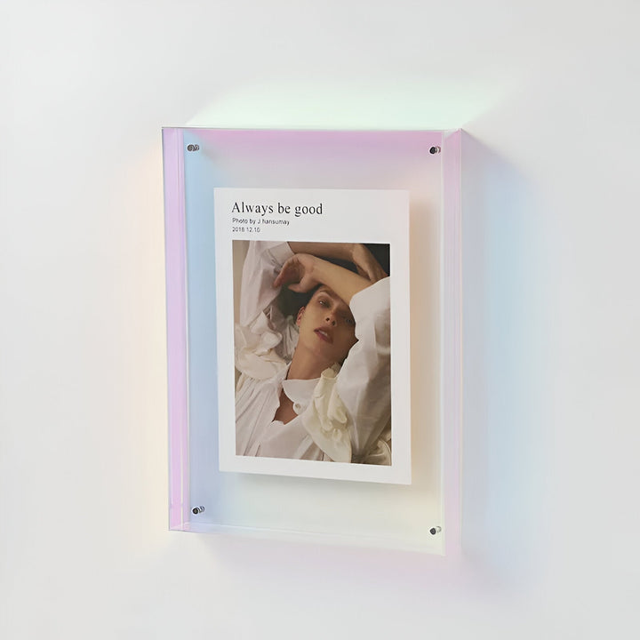 colourful transparent acrylic picture frame