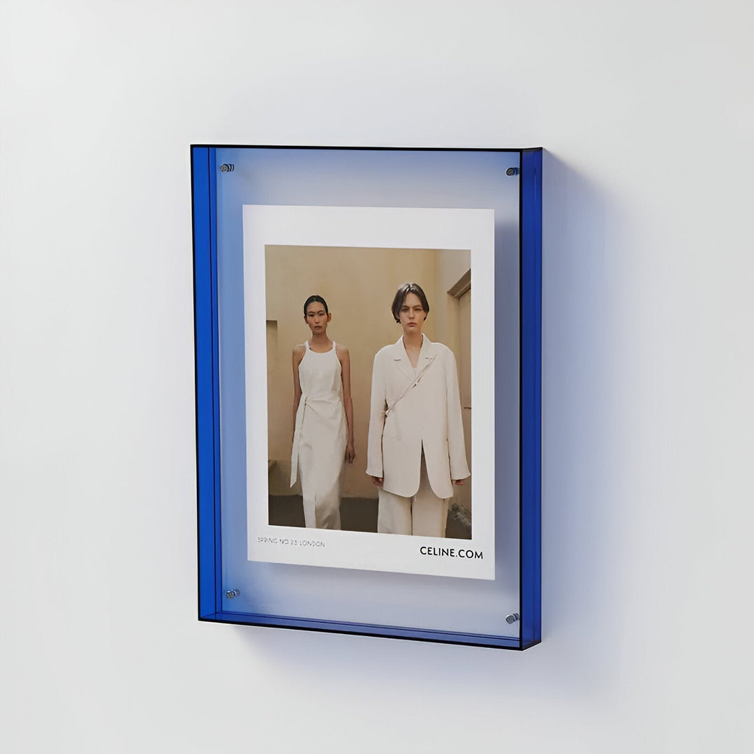 colourful transparent acrylic picture frame