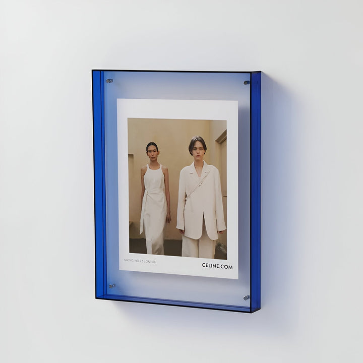 colourful transparent acrylic picture frame