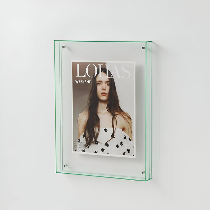 coloured transparent acrylic frame for modern displays