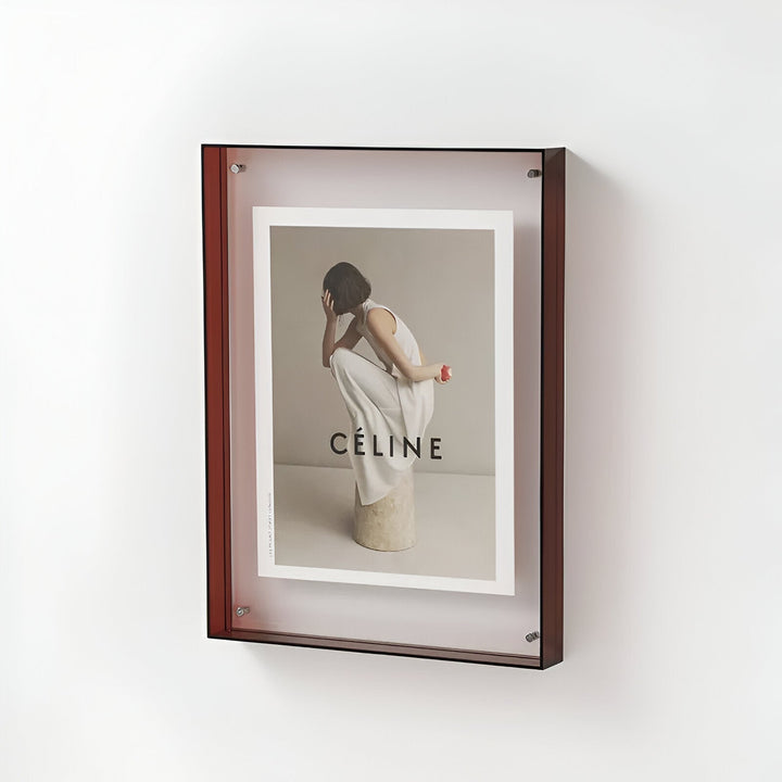 colourful transparent acrylic picture frame