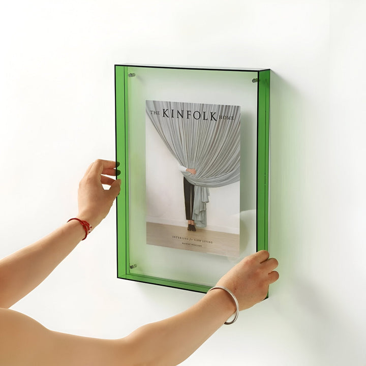 colourful transparent acrylic picture frame