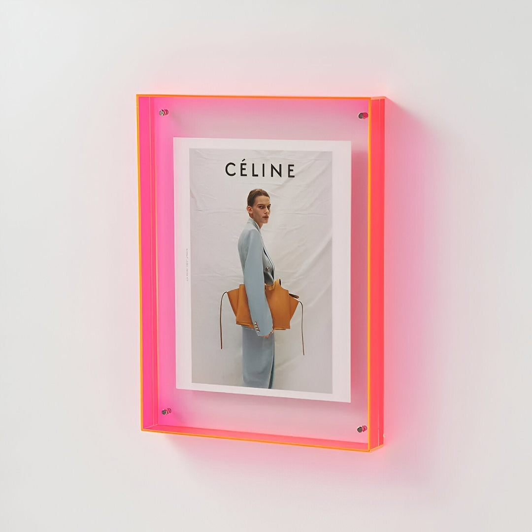 colourful transparent acrylic picture frame
