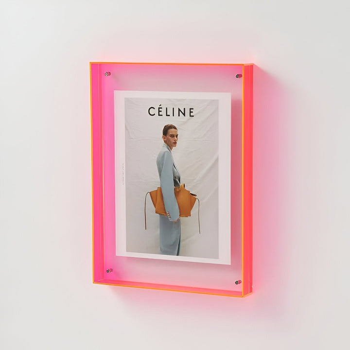 colourful transparent acrylic picture frame