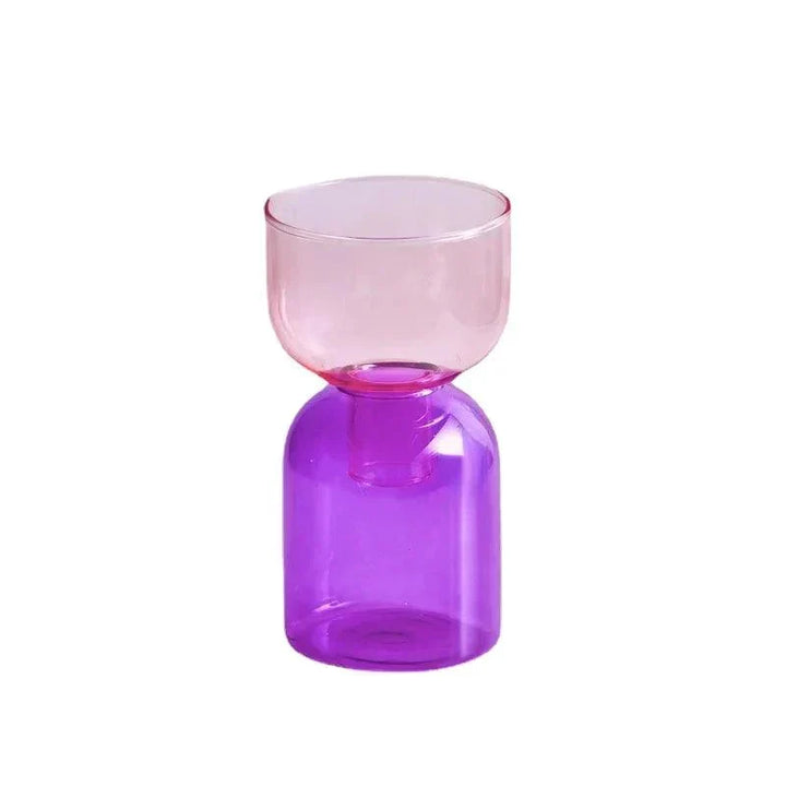 Glass Bodletop Two-Piece Vase