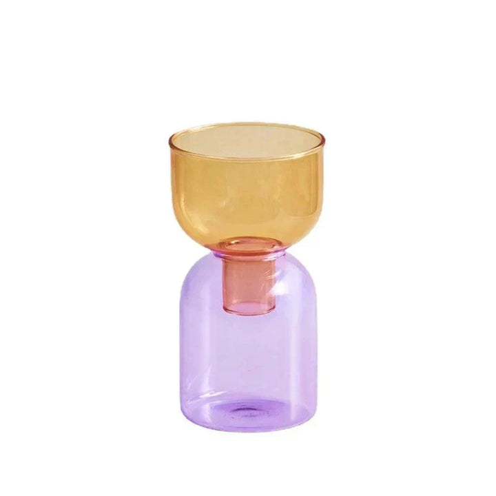 Glass Bodletop Two-Piece Vase