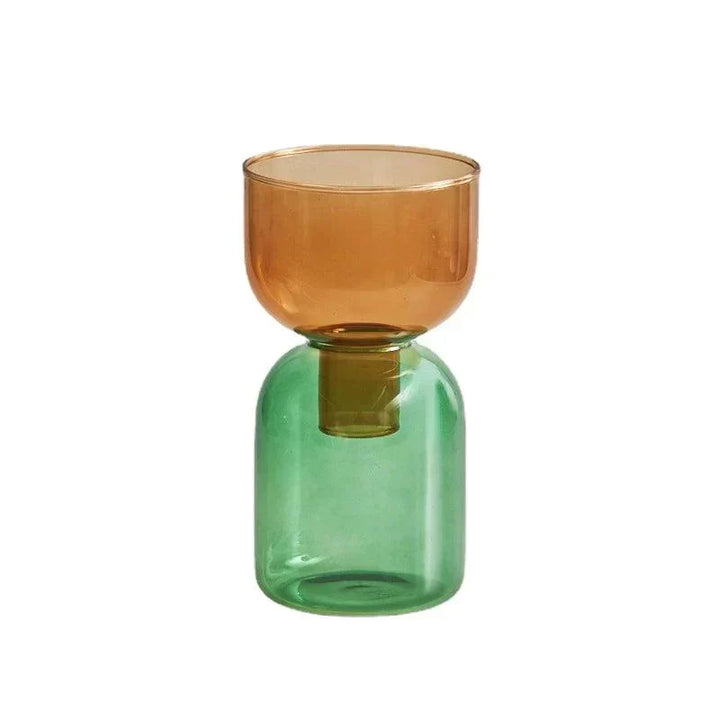 Glass Bodletop Two-Piece Vase