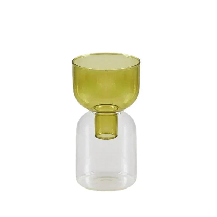 Glass Bodletop Two-Piece Vase