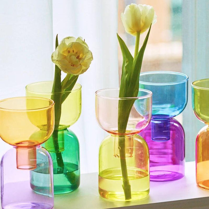 Glass Bodletop Two-Piece Vase
