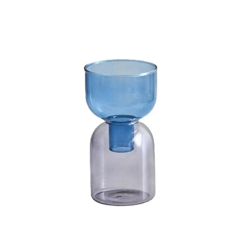 Glass Bodletop Two-Piece Vase