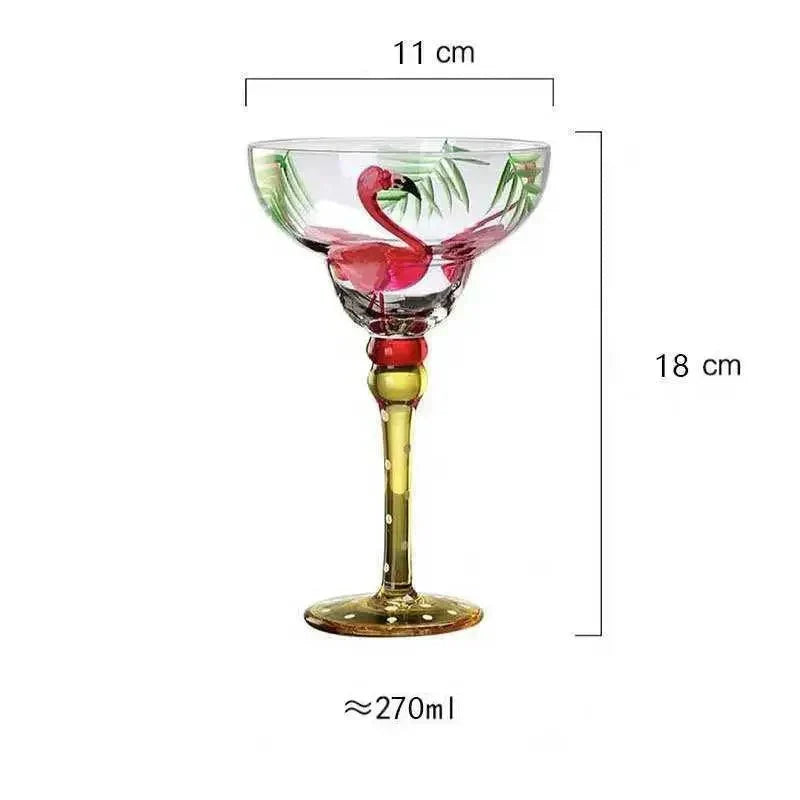 colourful Margarita Cocktail Glass