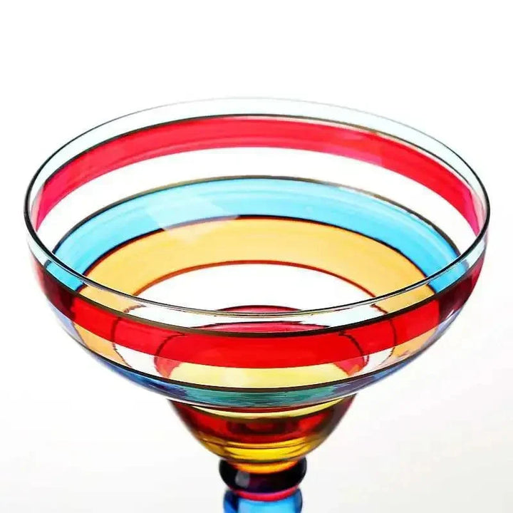 colourful Margarita Cocktail Glass