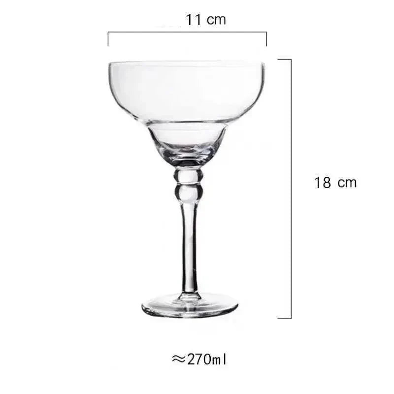 colourful Margarita Cocktail Glass