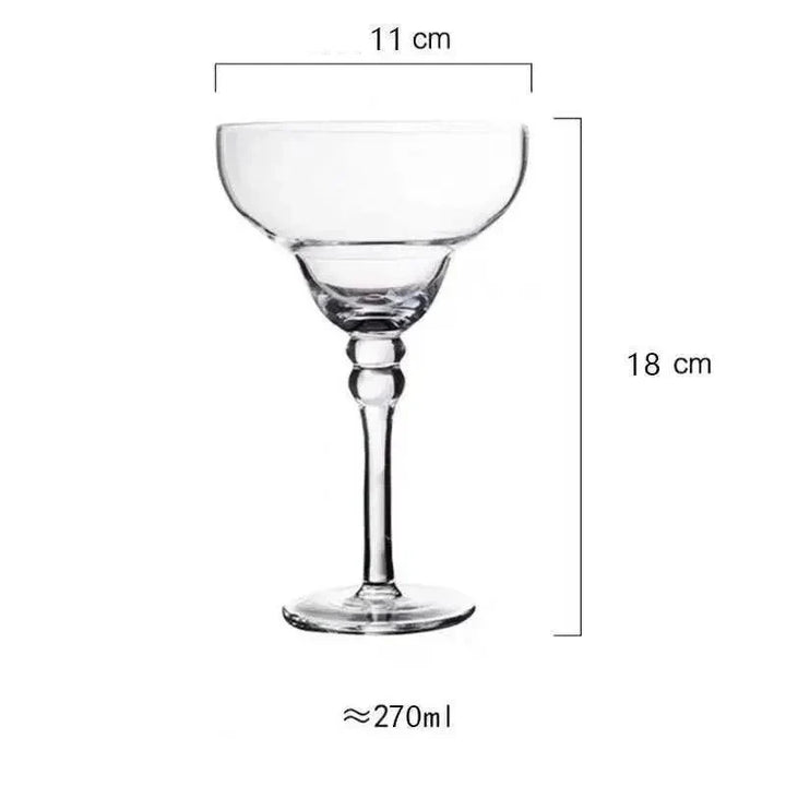 colourful Margarita Cocktail Glass