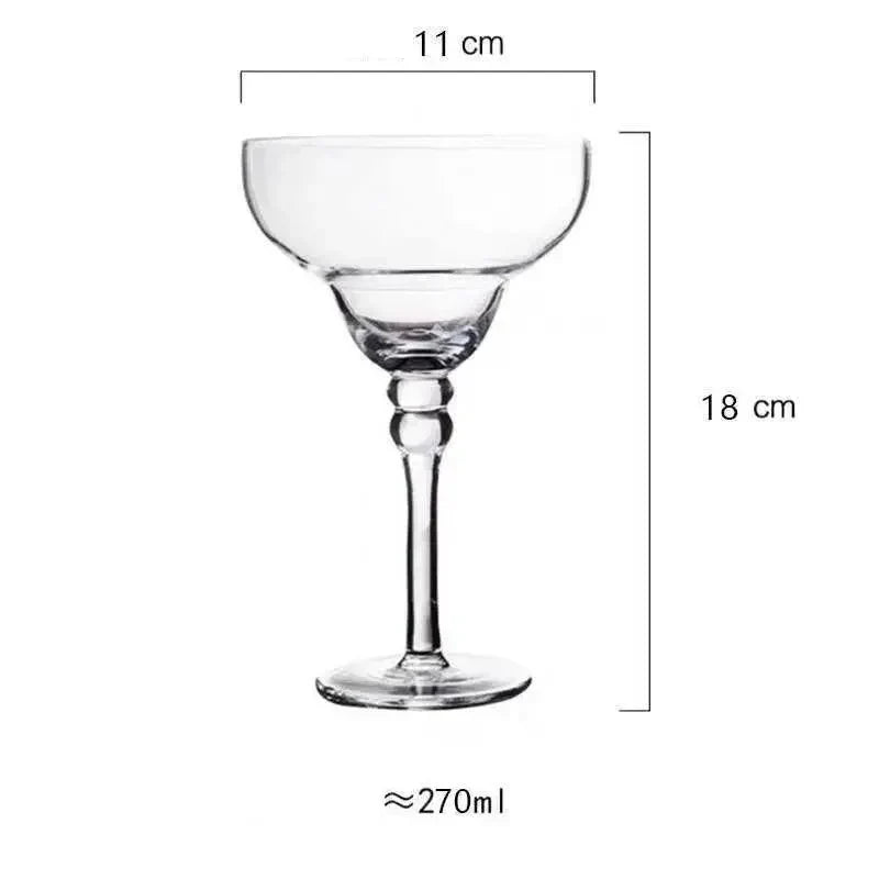 colourful Margarita Cocktail Glass