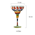 colourful Margarita Cocktail Glass