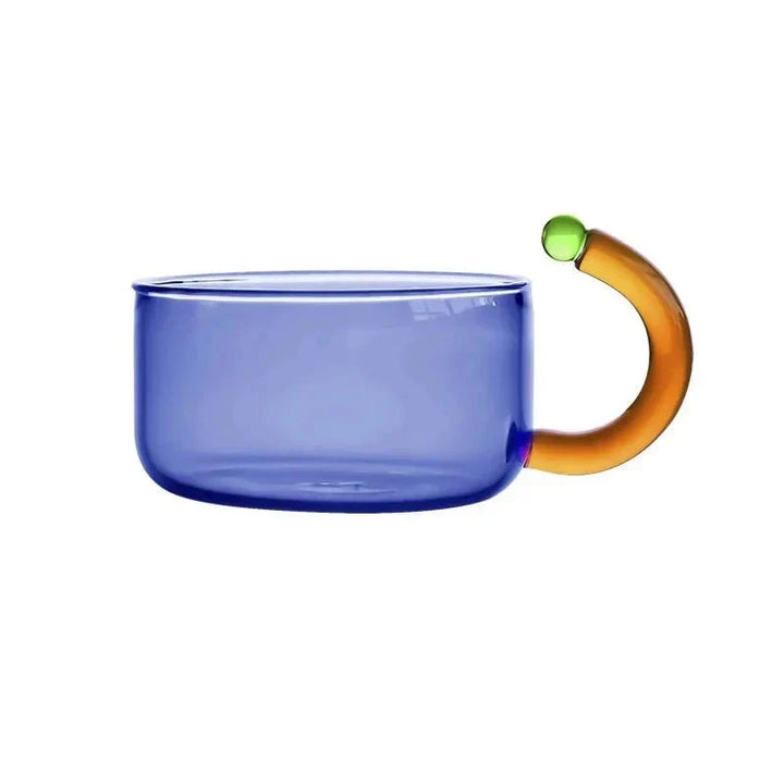 Contrasting colour Translucent Teapot &amp; Cup Set