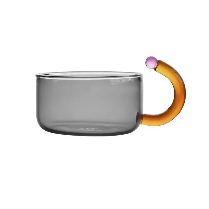 Contrasting colour Translucent Teapot &amp; Cup Set