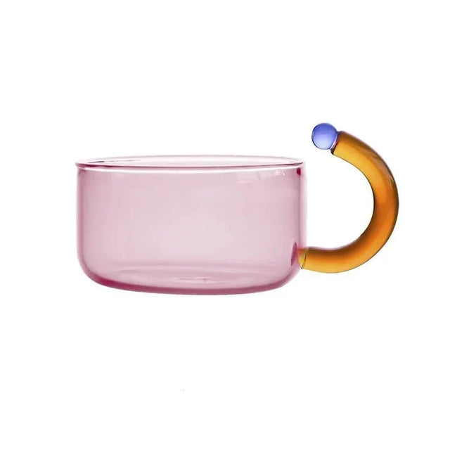 Contrasting colour Translucent Teapot & Cup Set