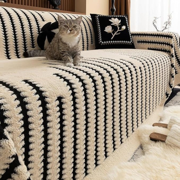 Sofa Cover Vintage Tufted Microfibre Design